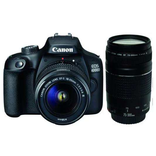 Canon EOS 4000D Twin Lens Bundle