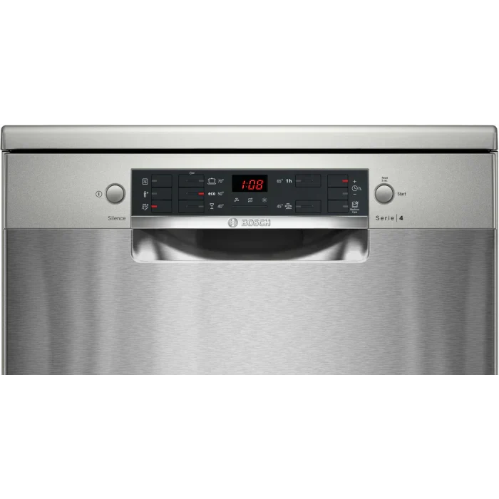 Bosch 13 Place Freestanding Dishwasher Series 4 Silver Inox SMS45NI00Z
