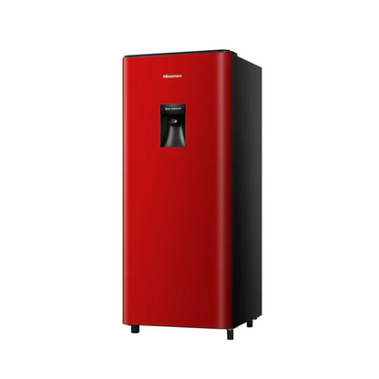 Hisense 177L Single Door Fridge Water Dispenser H235RRE-WD Red